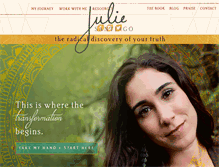 Tablet Screenshot of juliesantiago.com